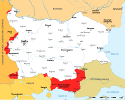Territorial changes after the Treaty of Neuilly-sur-Seine.