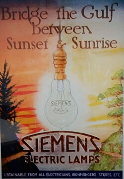 British Siemens advertisement from the 1920s