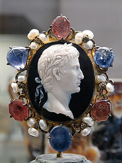 Sardonyx cameo depicting Augustus