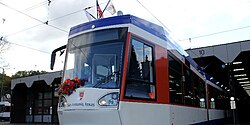 Darmstadt train showcasing the Sister City partnership with San Antonio