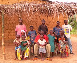 Mongo family in the Province of Équateur, DRC