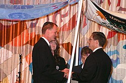 Ed and Eddie under the huppah, (2008)