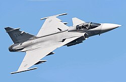 The Saab JAS 39 Gripen is an advanced Swedish multi-role fighter aircraft of the Swedish Air Force.