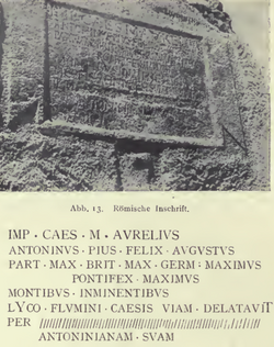 Inscription of Legio III Gallica at the Nahr al Kalb inscriptions