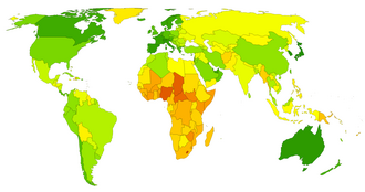 Life expectancy at age 15 years[2] 70 67.5 65 62.5 60 57.5 55 52.5 50 47.5
