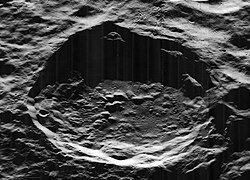 The von Neumann crater, on the far side of the Moon