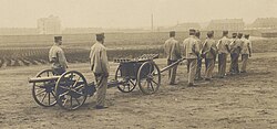 Man-pulled artillery