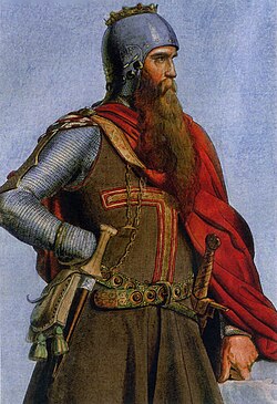 Painting of Friedrich I. Barbarossa (Christian Siedentopf, 1847)