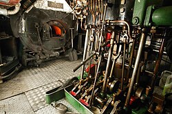 Sissons triple-expansion steam engine and coal-fired Scotch boiler, as installed in SL Nuneham