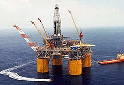 Mars oil platform operated as a joint venture between Shell and BP in the Gulf of Mexico.