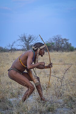 San hunter, Botswana