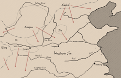 The major nomadic groups involved in the Uprising of the Five Barbarians
