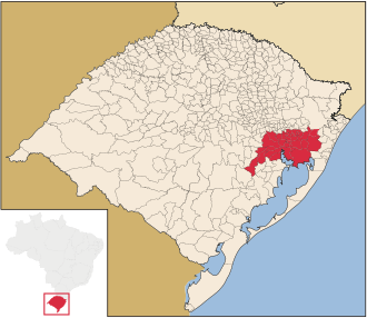 Greater Porto Alegre. grande Porto Alegre, legally defined "core" metropolitan area
