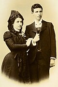 The First same-sex marriage in Spain officially took place in 1901 between Marcela Gracia Ibeas and Elisa Sanchez Loriga and was held in the Catholic Church of St.Jorge; but without the evident awareness of the priest.