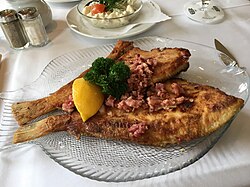 Fried plaice, Finkenwerder style