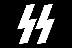 From 1933, the Schutzstaffel unit insignia comprised two sig runes, which derive from the Armanen Futhark, invented in the 19th century by völkisch author Guido von List.
