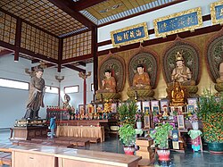 Buddha statues at the Mahavira Hall of Baoning Temple, Hunan, China