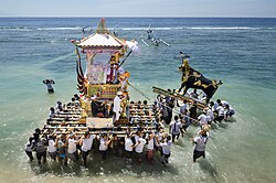 Cremation ceremony in Nusa Penida