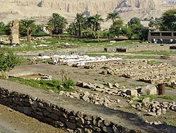 Remains of Kom el-Hettan (mortuary temple of Amenhotep III)
