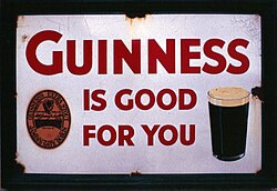 Guinness slogan from the 1920s to the 1960s[116]