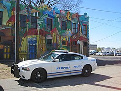 A Memphis Police Department vehicle