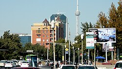 A downtown street in 2012