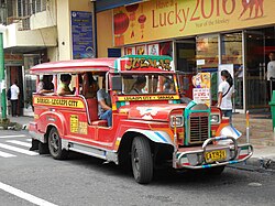 A typical jeepney in Legazpi, The Philippines