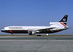 A British Airways Lockheed L-1011 TriStar in Landor livery