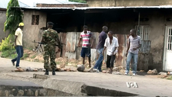 Burundian loyalists in Bujumbura on 18 May 2015, in the immediate aftermath of the failed coup
