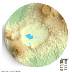 Ngorongoro Topographic Map
