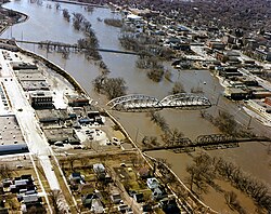 Snowmelt-induced flooding of the Red River of the North in 1997