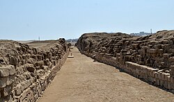 The Inca coastal road at the Pachacamac Sanctuary