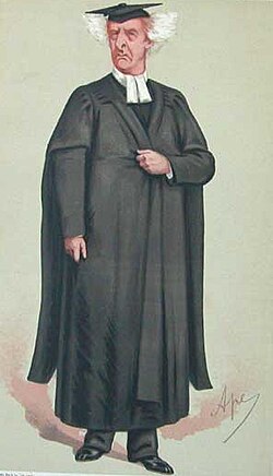 Liddell as caricatured by 'Ape' in Vanity Fair (1875)
