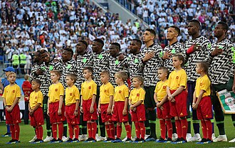 Nigeria starting eleven versus Argentina at the 2018 FIFA World Cup