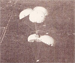 Relief supplies dropped by the IAF over Jaffna during Operation Poomalai