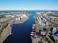 STX Europe dockyard where the Rolls-Royce plant is located at Rauma, Finland