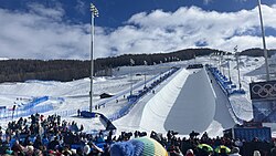 The half-pipe at Livigno Snow Park