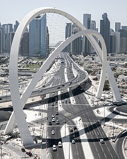 Al Wahda Arches over Lusail Expressway