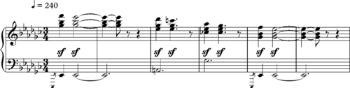 Mussorgsky "Gnomus", original bars 19–25
