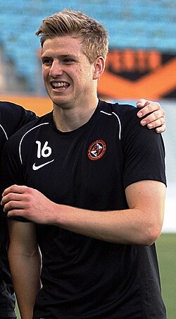 Armstrong training with Dundee United in 2012