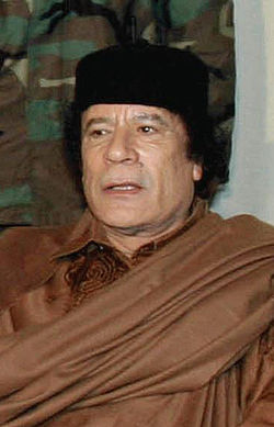 Muammar al-Gaddafi in 2003