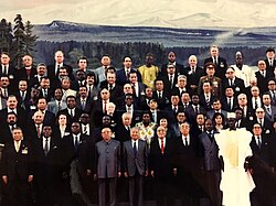 Kim Il Sung's 80th birthday ceremony with international guests, April 1992