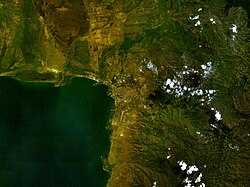 Hutu rebels regularly attacked Bujumbura (center of the map) from the forested mountains around it
