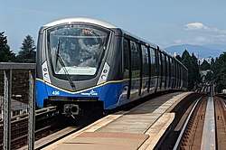 SkyTrain is the rail rapid transit system that serves Metro Vancouver.