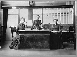 Telephone operators in Stockholm, Sweden 1902–1903