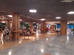 Departure lounge.