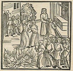 A representation of the Lisbon massacre in 1506