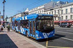 Trolleybus on Nevsky Prospekt