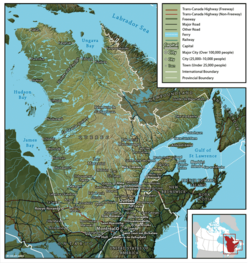 Map of Quebec