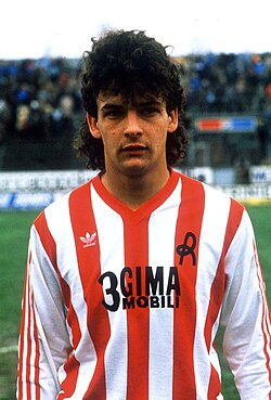 Baggio on his debut with Vicenza